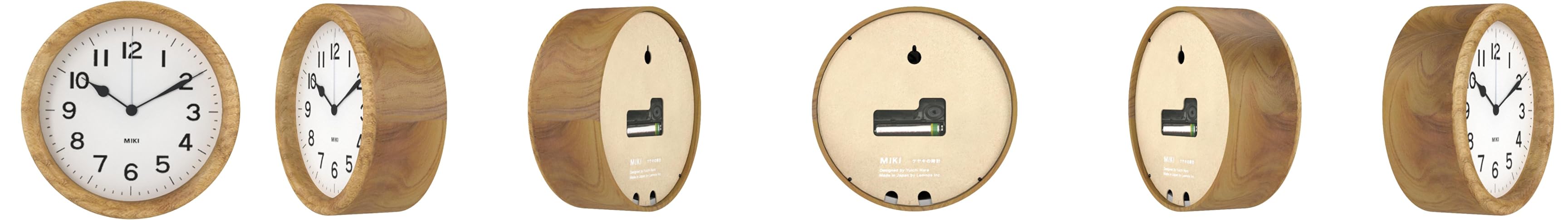 Amazon.co.jp: レムノス 掛け時計 掛け置き兼用 スタンド付き